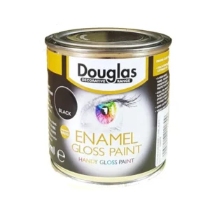Douglas Enamel Gloss Paint, Black - 250ML