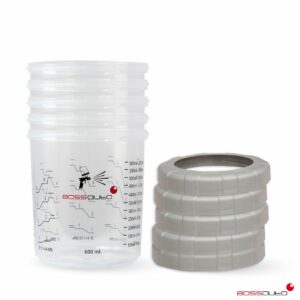 Bossauto PPS Cups & Collars, Pack of 5 - 600ml