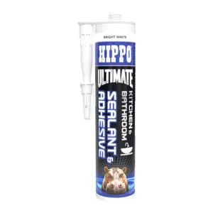 Hippo Ultimate Kitchen & Bathroom Sealant, White - 300ml Vinny Byrne Hippo Ultimate Kitchen & Bathroom Sealant, White - 300ml