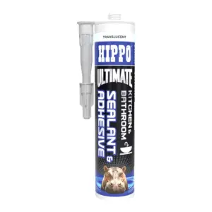 Hippo Ultimate Kitchen & Bathroom Sealant, Translucent - 300ml Vinny Byrne Hippo Ultimate Kitchen & Bathroom Sealant, Translucent - 300ml