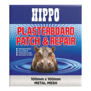 Hippo Plasterboard Patch & Repair - 150mm x 150mm Vinny Byrne Hippo Plasterboard Patch & Repair - 150mm x 150mm