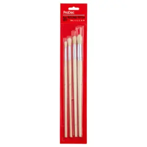 ProDec 4pc Round Fitch Brush Set