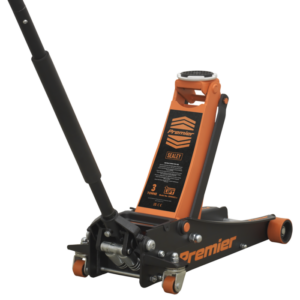 Premier Low Profile Trolley Jack with Rocket Lift 3 Tonne - Orange Vinny Byrne Premier Low Profile Trolley Jack with Rocket Lift 3 Tonne - Orange